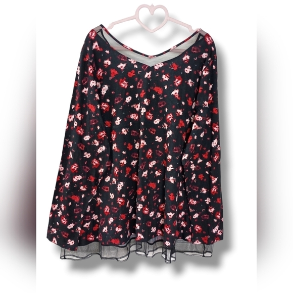 NWT Lane Bryant Top V-Neck with Mesh Detail - Picture 4 of 7